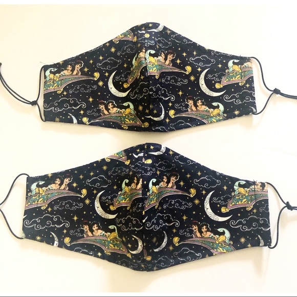 Disney Aladdin and Jasmine Face Mask (kids/adults) - Picture 2 of 5